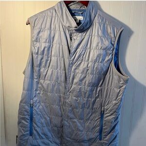 Peter Millar Light Gray Quilted Vest